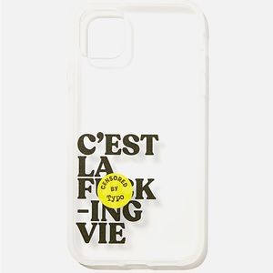 Typo Snap on protective Iphone case